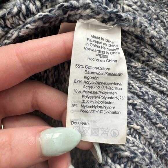 Point Sur J. Crew blue & white knit button front cardigan size XS - Picture 8 of 11